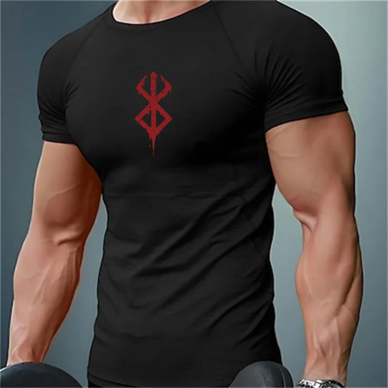 Camiseta Esportiva Masculina De Compressão Berserk