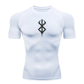 Camiseta Esportiva Masculina De Compressão Berserk