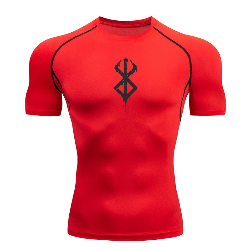 Camiseta Esportiva Masculina De Compressão Berserk